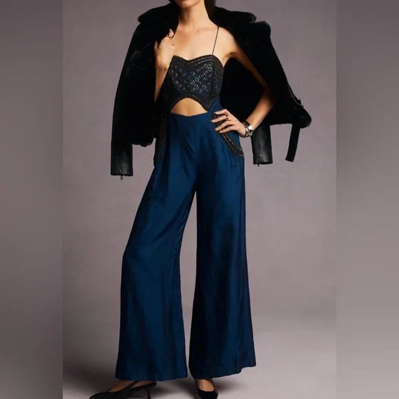 Pinnacle by Shruti Sancheti Embroidered Jumpsuit - Picture 1 of 15